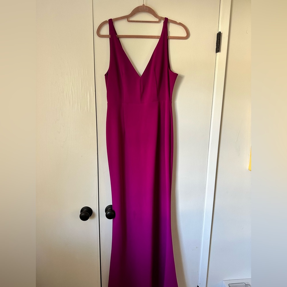 Lulu’s ball gown style dress magenta